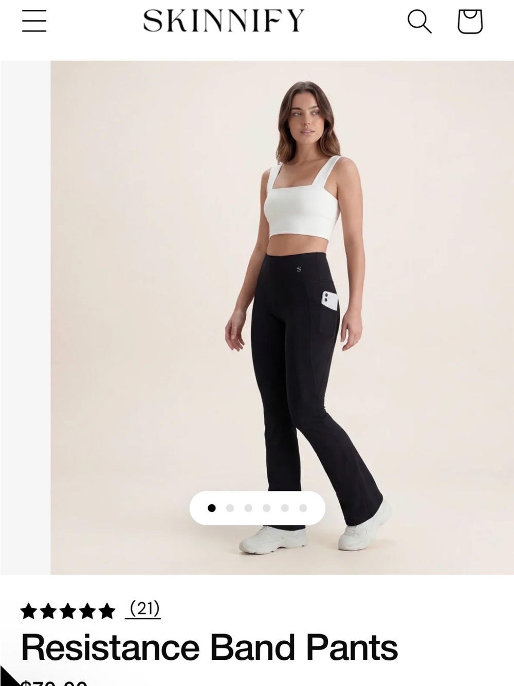 SKINNIFY- Wide Leg/Flare Resistance Band Pants